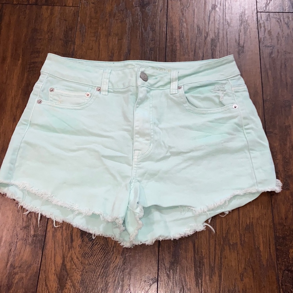 Aqua Blue American Eagle Shorts